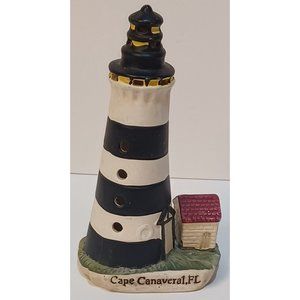 7.5" Lighthouse Collection Cape Canaveral, Fl Porcelain Collectible
